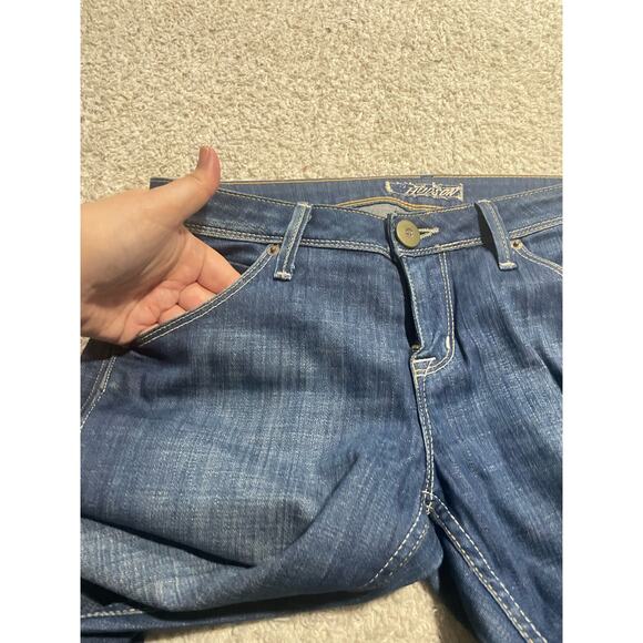Hudson Womens 28 Flare Y2K 90s Low Rise Jeans Blue Made in USA *tiny flaw - Picture 11 of 15